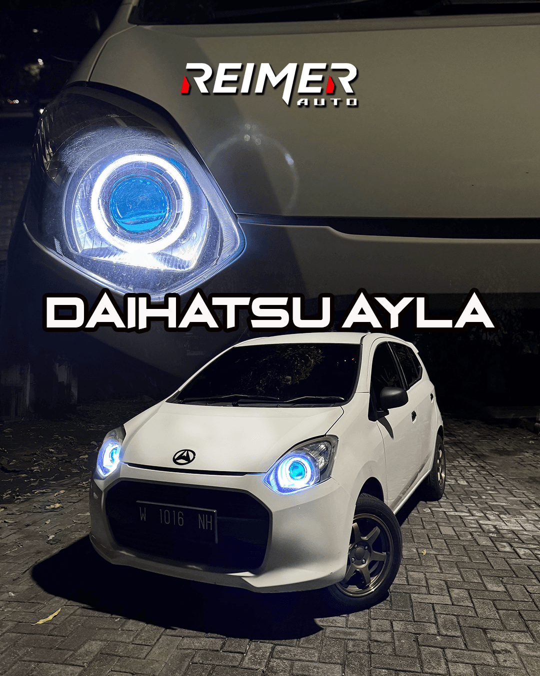 Truk dengan upgrade light bar LED penuh