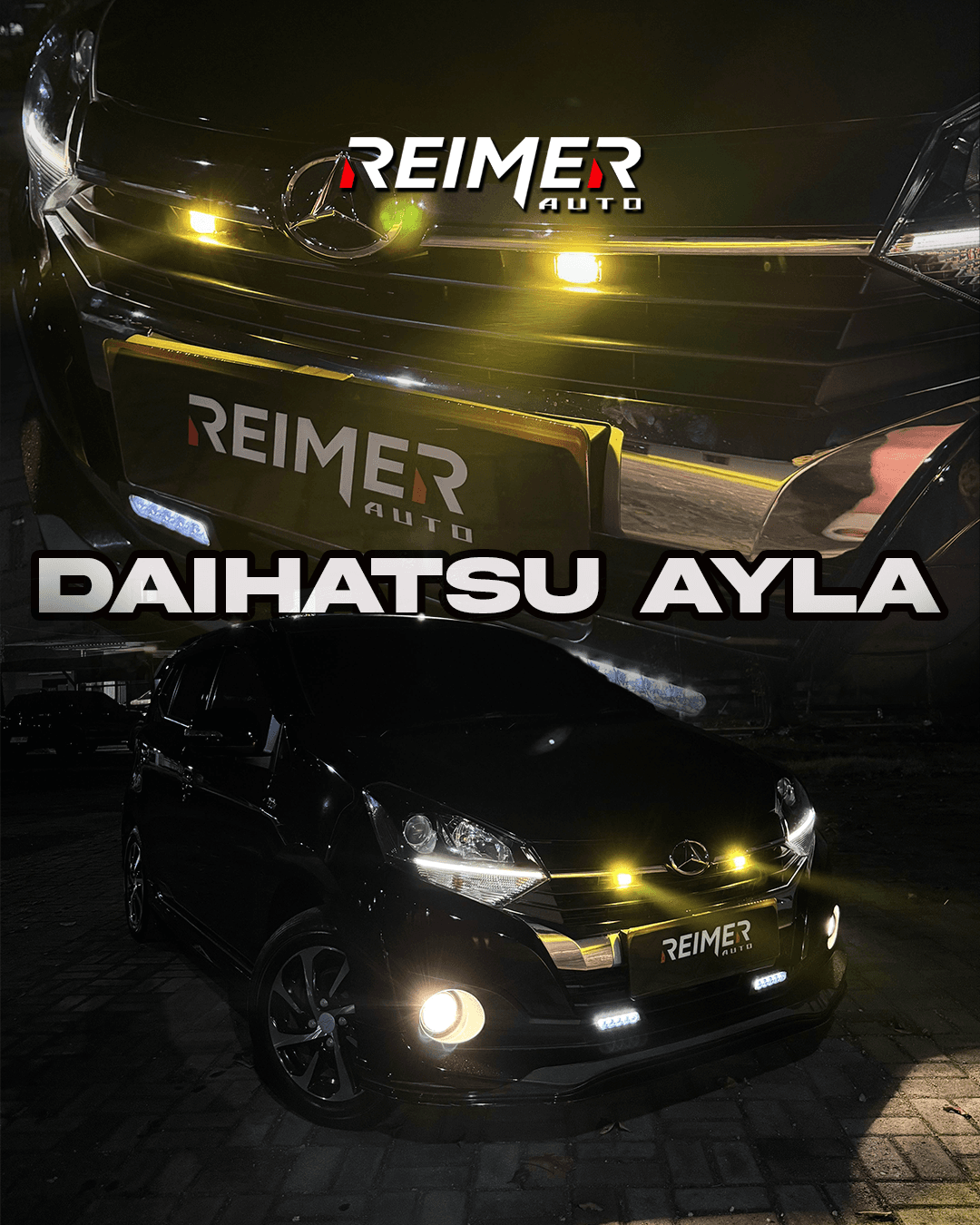 Truk dengan upgrade light bar LED penuh